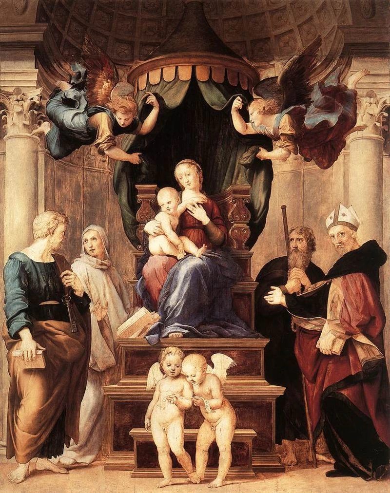 Madonna del Baldacchino - 1507, 1508 . Firenze, Palazzo Pitti